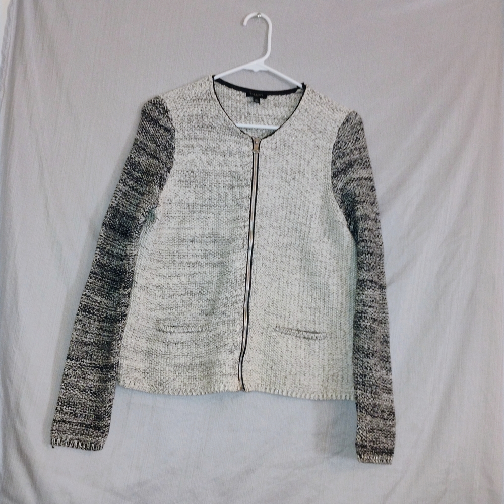 Talbots Cream and Gray Jacket
